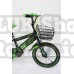 Bicicleta Copii COOLEST 16” negru/verde 4-6 ani