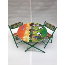 Masa cu scaune pliabile pentru copii,model verde