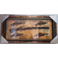 Panoplie 5 arme decoratiune tablou 115 cm