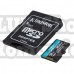 Card de memorie MicroSD Kingston Canvas GO!Plus,256GB,100/85MB/s cu adaptor