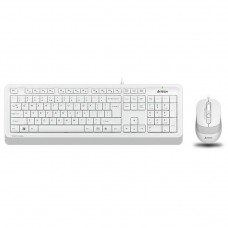 Set Tastatura si mouse cu fir, culoare alb