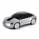Mouse optic USB wireless,forma masina,alb,10 cm