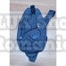 Rusac sling cu port USB extern, gri, 32x16cm