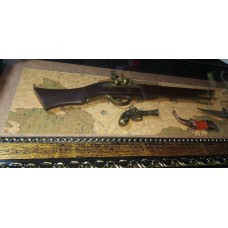 Panoplie cu 3 arme 1 pusca 1 pistol si  1 cutit