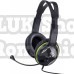 Casti genius hs-400a  cu fir standard utilizare multimedia microfon pe brat conectare prin jack 3.5 mm x 2 negru 