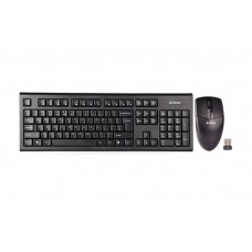 Kit tastatura si mouse a4tech Gk-85+g3-220n wireless 104 taste format standard mouse 1000dpi 3/1 butoane negru 3100n