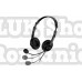 Casti genius hs-230u  cu fir standard utilizare multimedia microfon pe brat conectare prin usb negru 