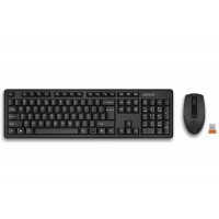 Kit tastatura si mouse a4tech Gk-3+g3-330n wireless 104 taste format standard mouse 1000dpi 3/1 butoane negru 3330n