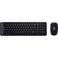 Kit wireless logitech tastatura wireless K220 + mouse wireless 3 butoane M150 black Mk220 920-003168