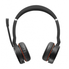 Jabra evolve 75 uc stereo headset head-band black red 7599-838-109 
