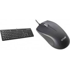 Kit tastatura si mouse delux Ka150u+m136bu cu fir 105 taste format standard mouse 3/1 butoane negru Ka150ukit