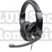 Casti gembird cu fir standard utilizare multimedia microfon pe brat conectare prin jack 3.5 mm x 2 negru mhs-001 