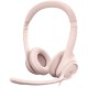 Logitech h390 corded headset - rose - usb 981-001281 