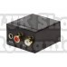 Convertor audio logilink intrare: 1 x toslink 1 x coaxial iesire: 2 x rca 1 x 3.5mm jack 24-bit 96khz alimentator extern 5v / 1a black