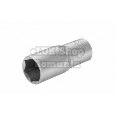 Cheie tubulara adanca de 3/8 Cr-V 10 mm Industrial Cheie tubulara adanca de 3/8 Cr-V 10 mm Industrial