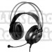 Casti a4tech cu fir tip standard utilizare multimedia pc and more microfon pe casca gri jack 3.5  fh200i-gr