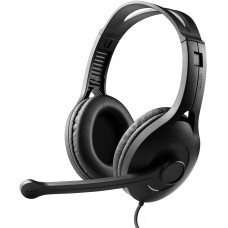 Casti edifier cu fir standard utilizare multimedia call center microfon pe casca conectare prin usb 2.0 negru k800-bk 