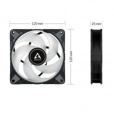 Eol - ventilator arctic pc  p12 pwm pst rgb 120x120x25mm