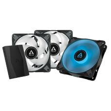 Ventilator arctic pc  p12 pwm pst rgb value pack 3buc w/controler