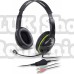 Casti genius hs-400a  cu fir standard utilizare multimedia microfon pe brat conectare prin jack 3.5 mm x 2 negru 