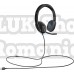 Casti logitech h540  cu fir standard utilizare multimedia call center microfon pe brat conectare prin usb 2.0 negru 