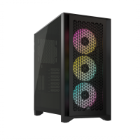 Carcasa Corsair iCUE 4000D RGB Airflow Mid-Tower fara sursa ATX Negru Carcasa Corsair iCUE 4000D RGB Airflow Mid-Tower fara sursa ATX Negru
