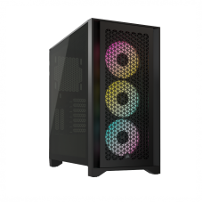Carcasa Corsair iCUE 4000D RGB Airflow Mid-Tower fara sursa ATX Negru