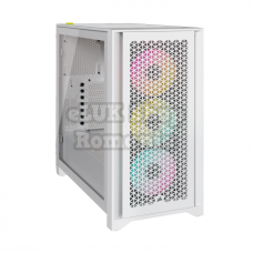 Carcasa Corsair Icue 4000d Rgb Airflow Mid tower Case True White 3x Af120 Rg