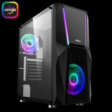 Carcasa nJoy Acrux Middle Tower ATX fara sursa Black 